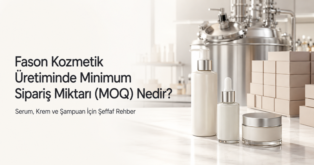 Fason kozmetik üretiminde minimum sipariş miktarı MOQ