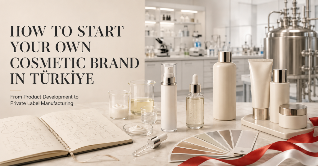 How to start your own cosmetic brand in Türkiye with private label manufacturing