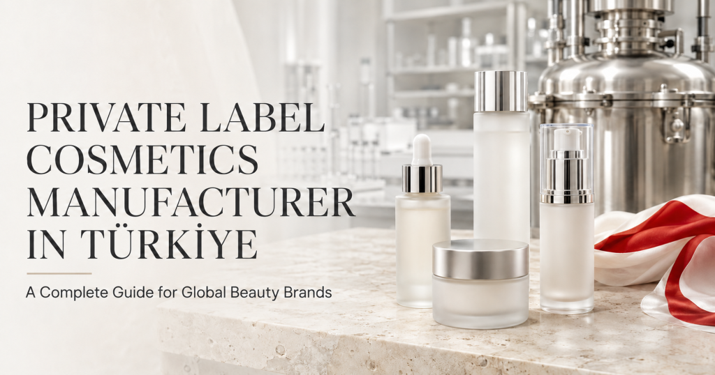 Private label cosmetics manufacturer in Türkiye for global beauty brands